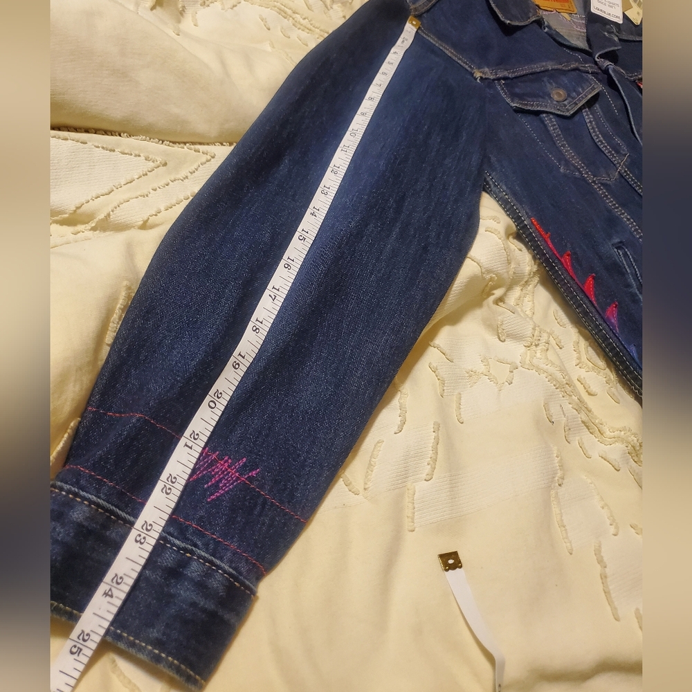 Levi's Grateful Dead Type 3 Trucker Jacket + Liquid Blue Steal Your Space Patch - Picture 13 of 17